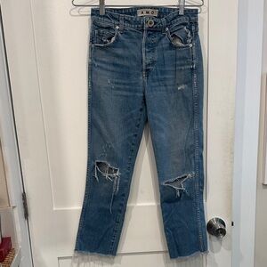 AMO Classic Ripped Denim Jeans